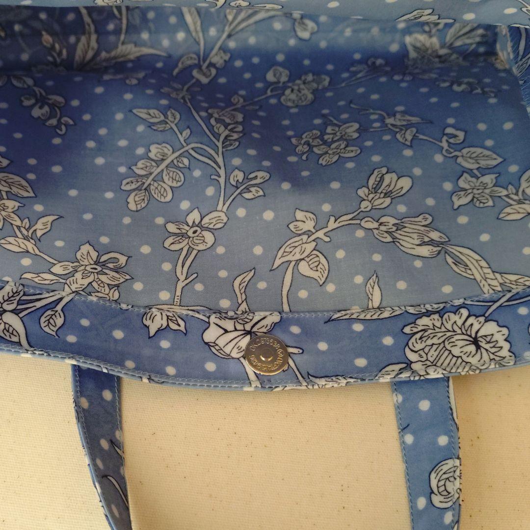 Claire〈 リバティ 〉ラミネート・外側ポケット紙袋型トート他