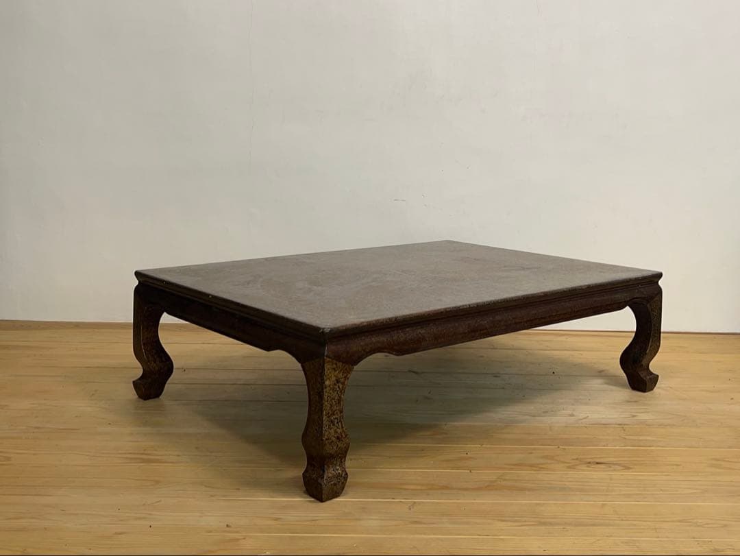 座卓　テーブル　漆仕上げ　M082　古道具　古家具　ビンテージ　アンティーク