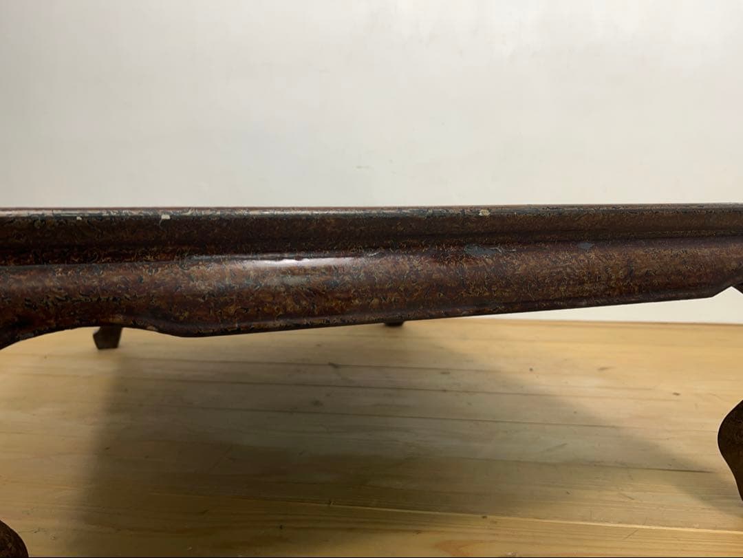 座卓　テーブル　漆仕上げ　M082　古道具　古家具　ビンテージ　アンティーク