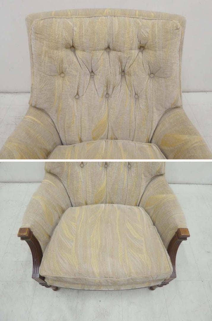 ドレクセル ヘリテイジ ビンテージ UPHOLSTERY 1P ラウンジソファ