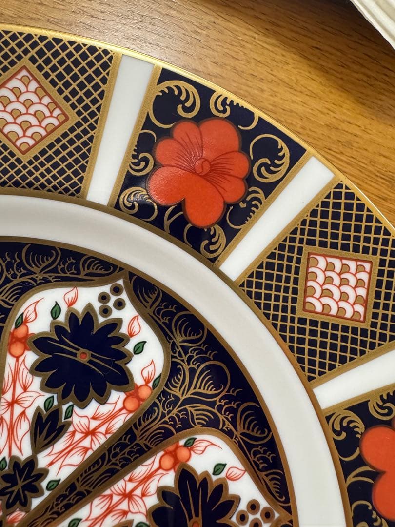 ★紫様★3枚おまとめロイヤルクラウンダービー　オールドイマリ伊万里④⑤⑥約22㎝