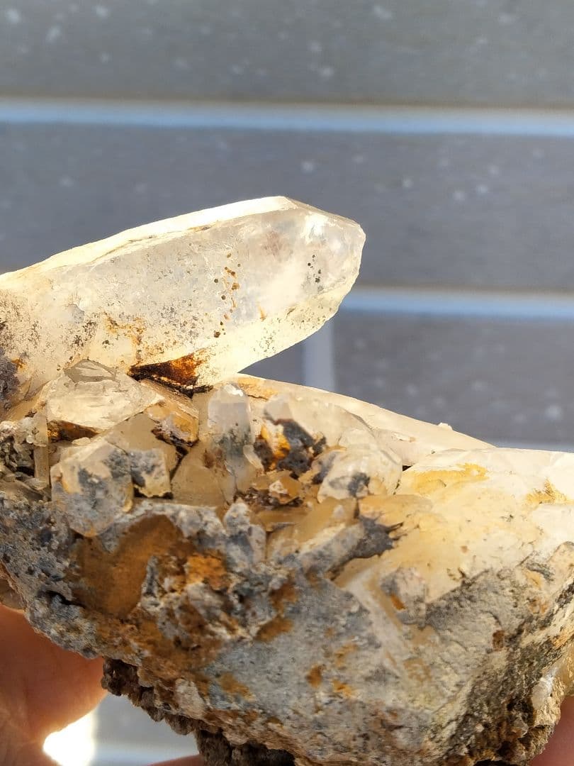 長野県　天然水晶　栗生水晶山産　水晶　原石　192グラム　早い者勝ち