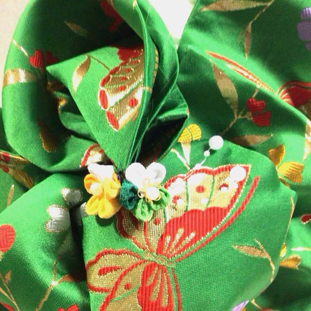 ☘️祝い帯《七歳》後ろリボン二種類・同色同柄・お好みで付け替え可能です❣️