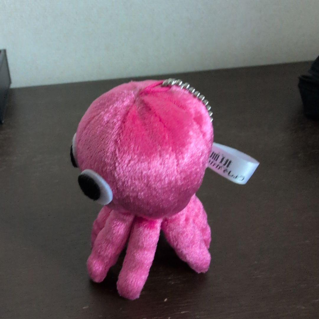 ピンク タコ ぬいぐるみ キーホルダー 約10cm珈琲いかがでしょう中村