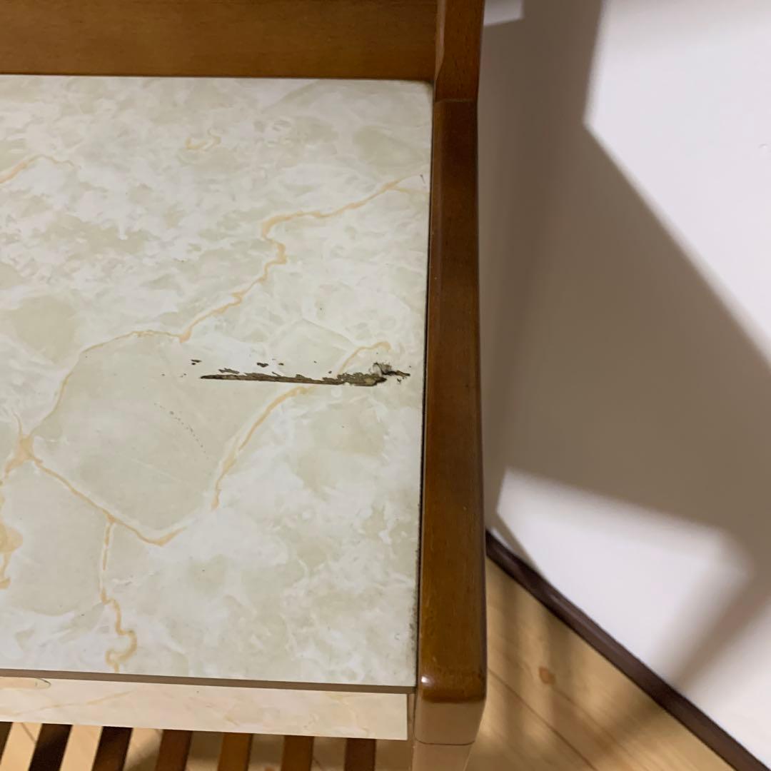 昭和レトロ　3段棚　引き出し付　電話台