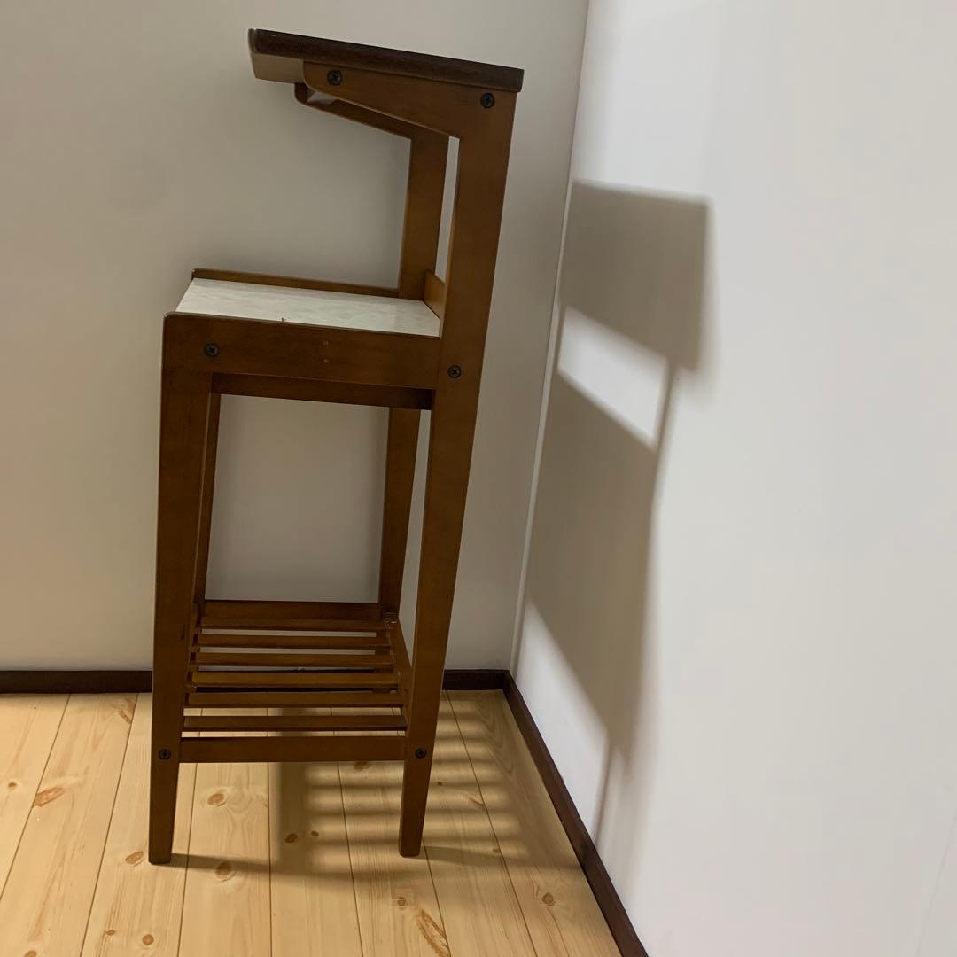 昭和レトロ　3段棚　引き出し付　電話台