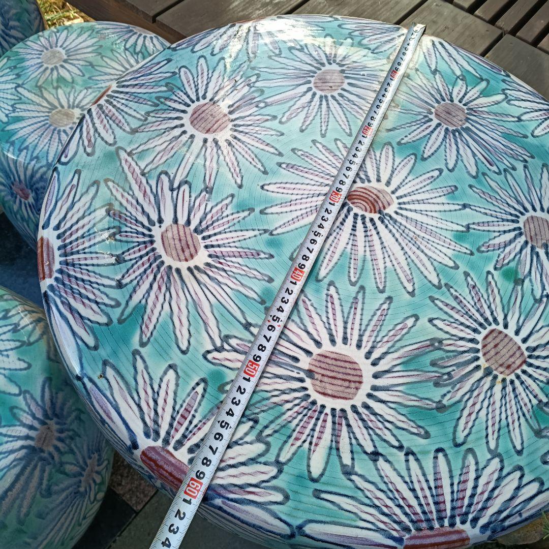 陶器テーブル イス ガーデン ガーデニング 町田市 - メルカリ