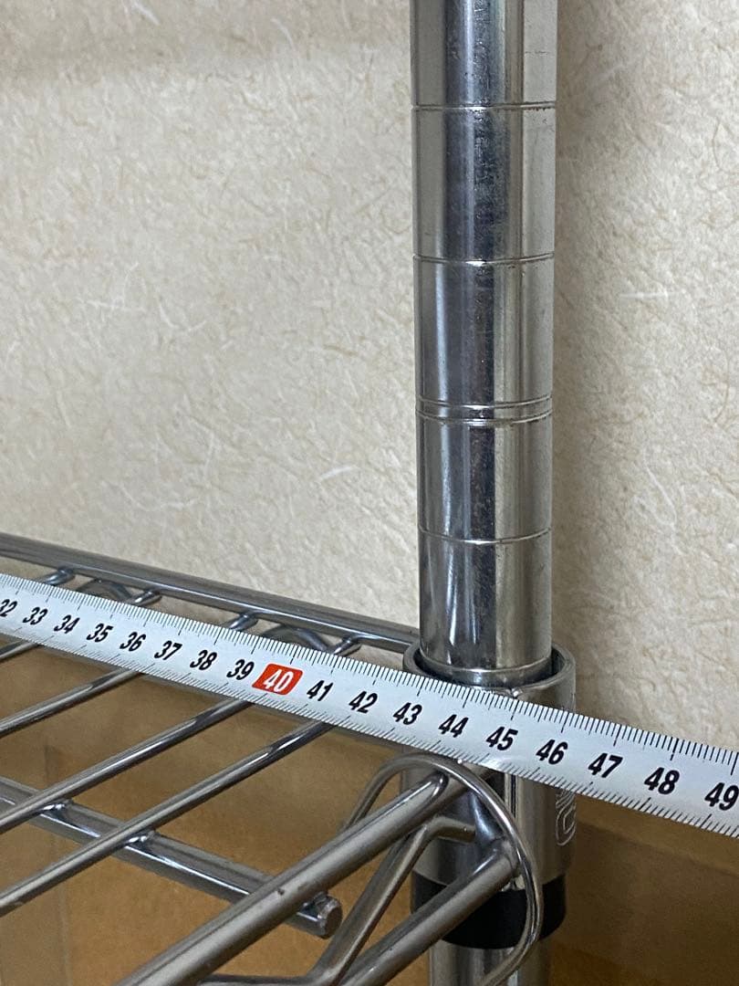 4段スチールラック 高さ調整可能　ERECTA