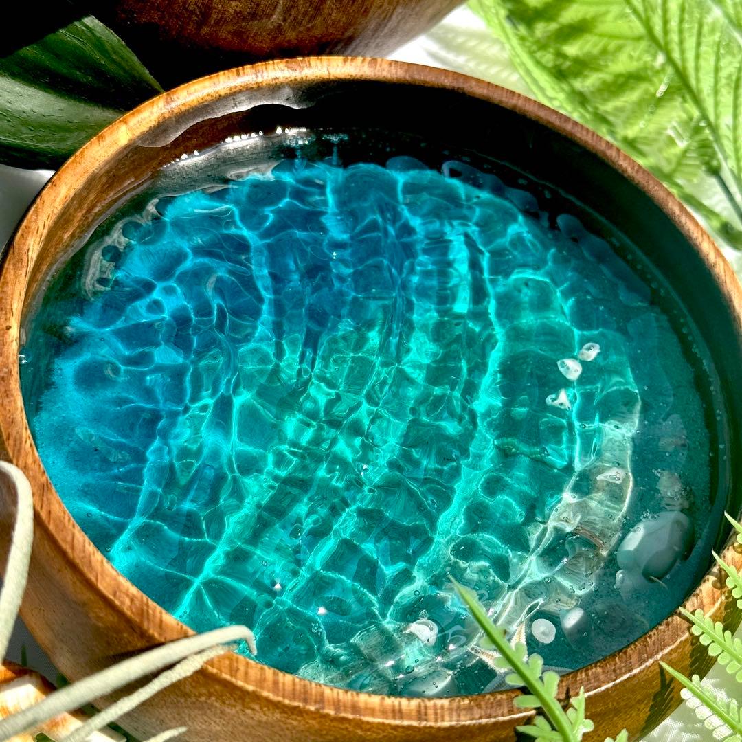 インテリアアート　海の置き物　アクセサリートレイ　雑貨　貝殻