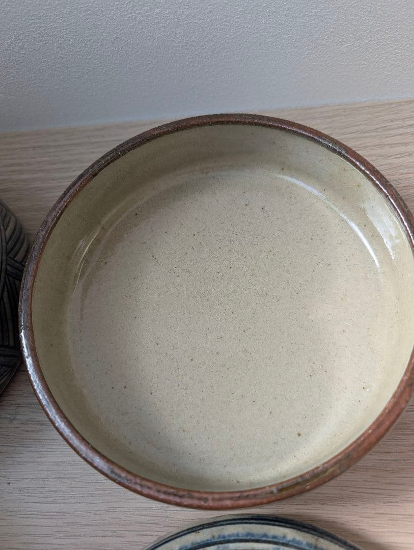 新品 やちむん 室生窯 蓋付き ドラ鉢 三段 重箱 ビームス fennica