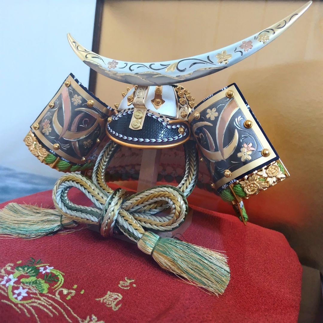 兜　かぶと　５月人形　久月　こどもの日　上原玉鳳作品　伊達政宗　ケース入り