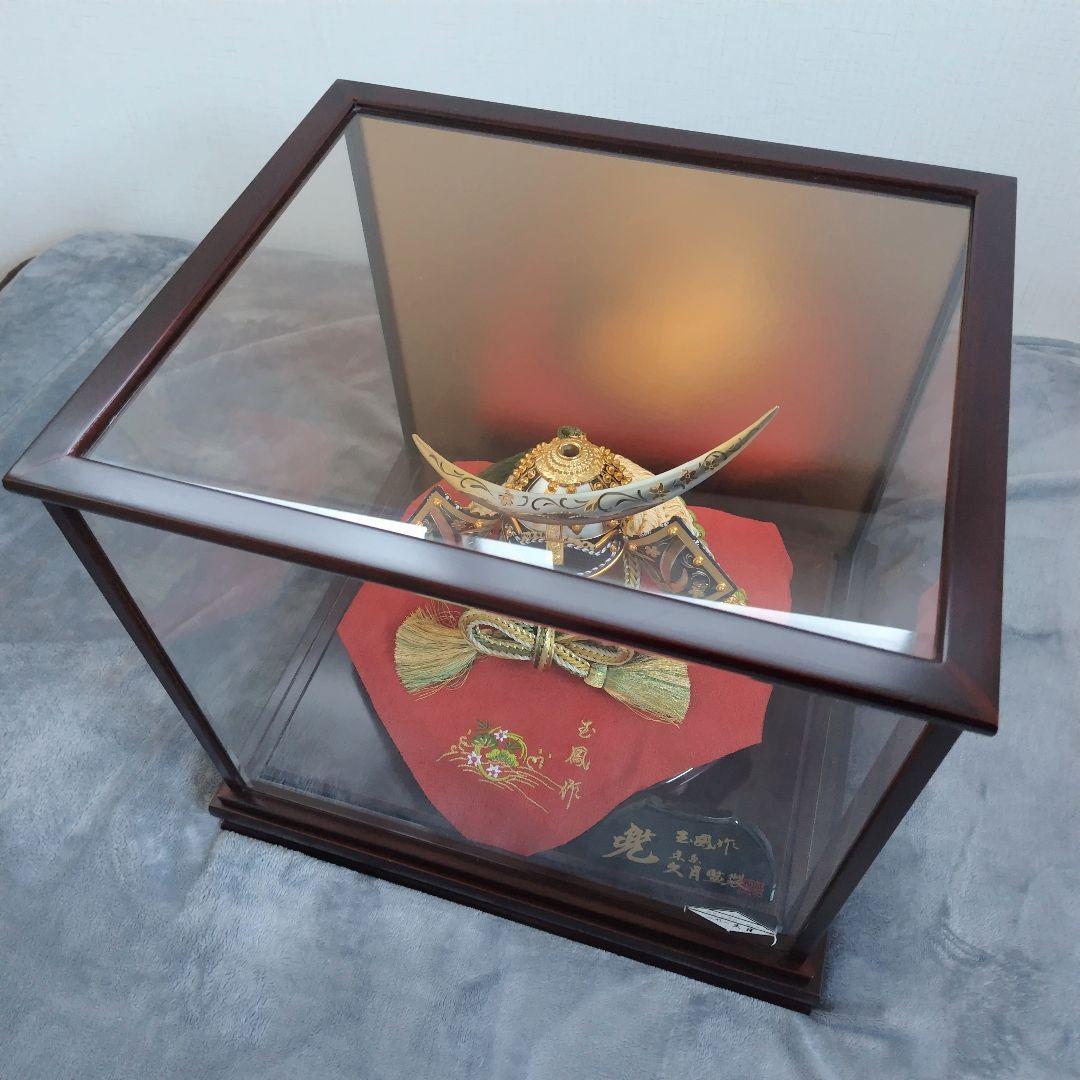 兜　かぶと　５月人形　久月　こどもの日　上原玉鳳作品　伊達政宗　ケース入り