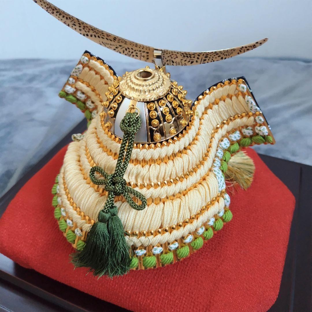 兜　かぶと　５月人形　久月　こどもの日　上原玉鳳作品　伊達政宗　ケース入り