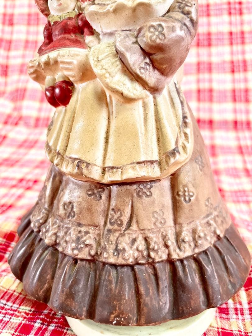 ★ヴィンテージオルゴール フランス人形♪白鳥の湖-情景-♪骨董品