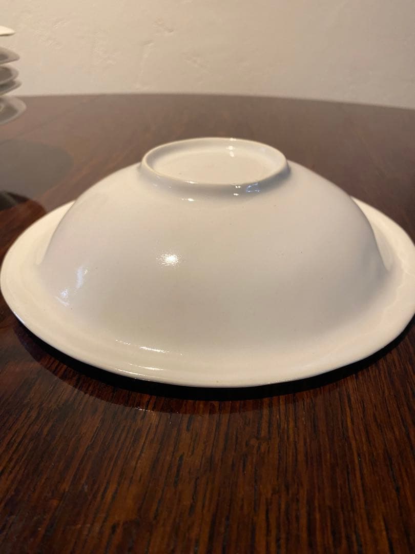 安藤雅信さん　オランダスープ皿L　乳白艶釉　22×5.5  6枚セット　新品