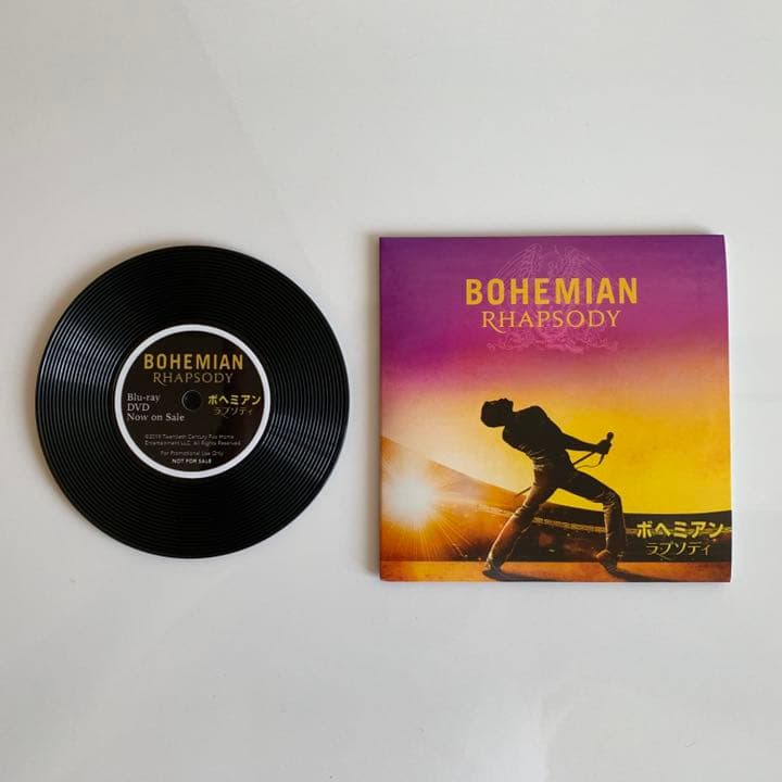 QUEEN クイーン ボヘミアン ラプソディ コースター DVD 特典 未使用品