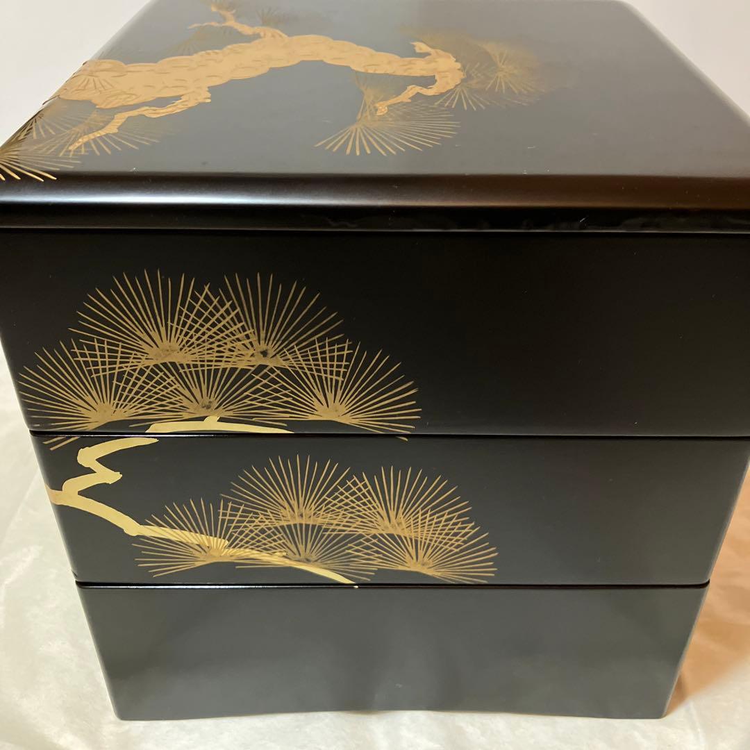 会津塗　三段重