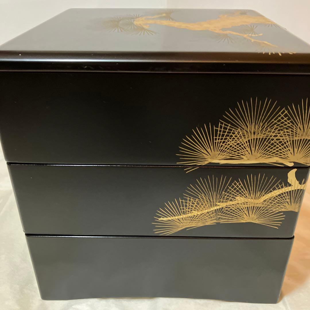 会津塗　三段重