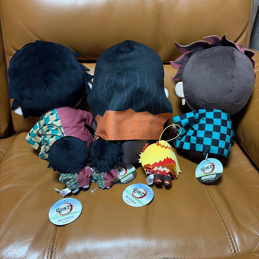 鬼滅の刃 ぴゅあぬい2 ぬいぷりけmini2 BIG ぬいぐるみ 6点セット