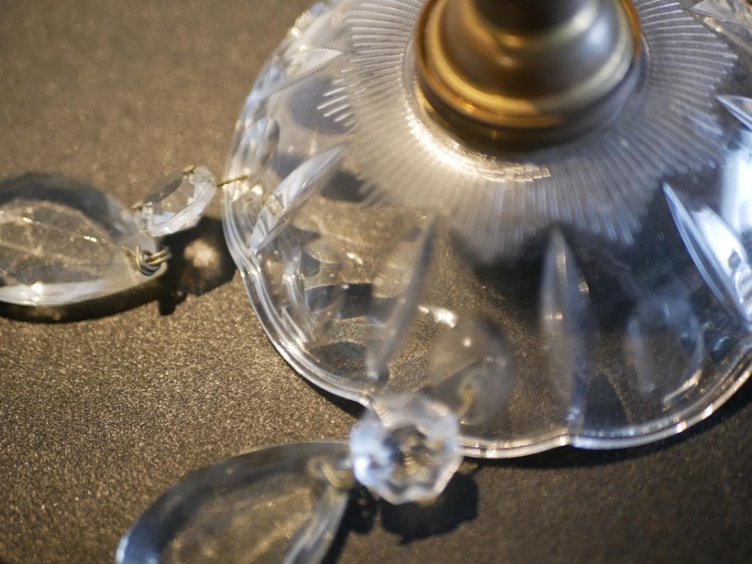 フランス　アンティーク　小さなシャンデリア　電球付き　カフェ