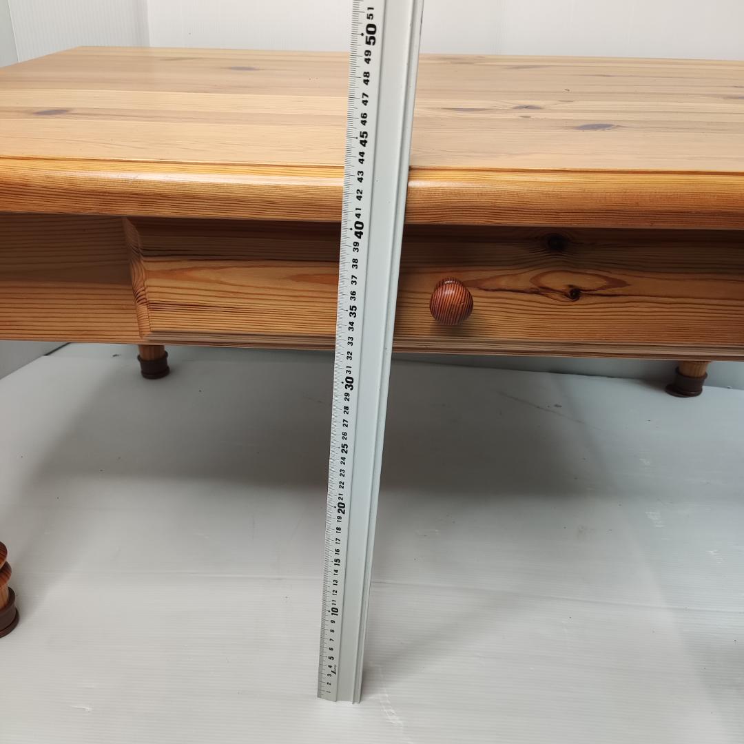 天然木　センターテーブル 引き出し付き 幅/90×奥行/60×高さ/43 cm