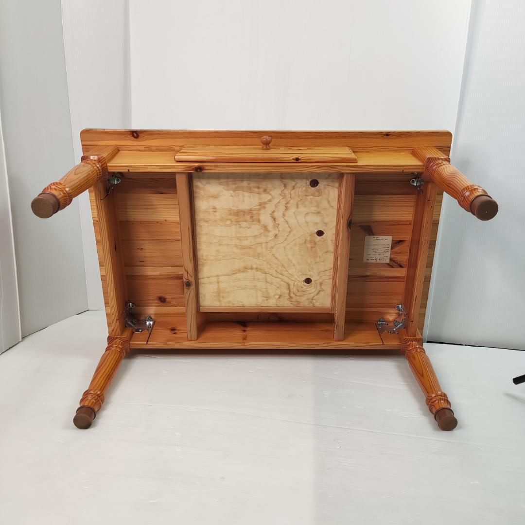 天然木　センターテーブル 引き出し付き 幅/90×奥行/60×高さ/43 cm