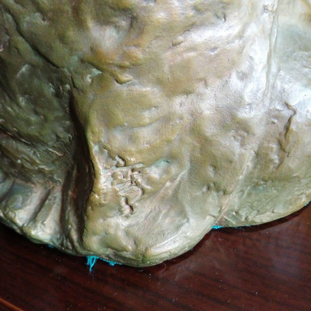 永原廣　銅製　松尾芭蕉像　24.5cm