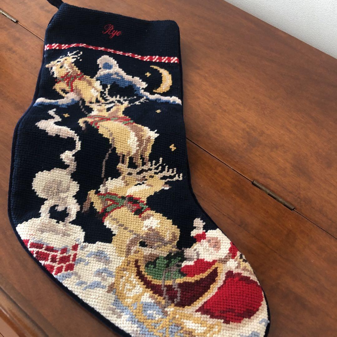 【もうすぐクリスマス】お名前Ryoの方　クリスマスストッキングとホルダーのセット
