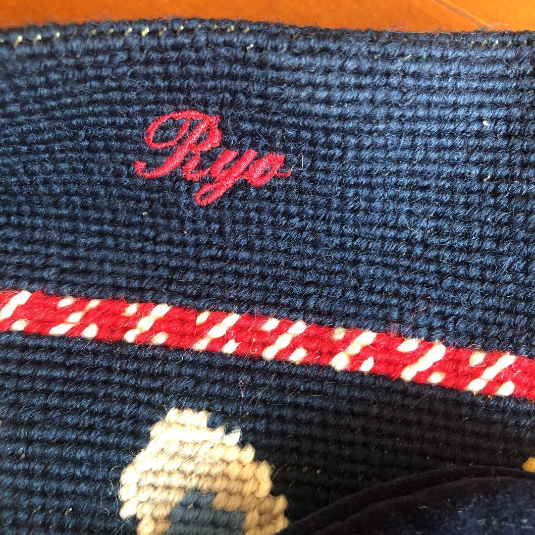 【もうすぐクリスマス】お名前Ryoの方　クリスマスストッキングとホルダーのセット