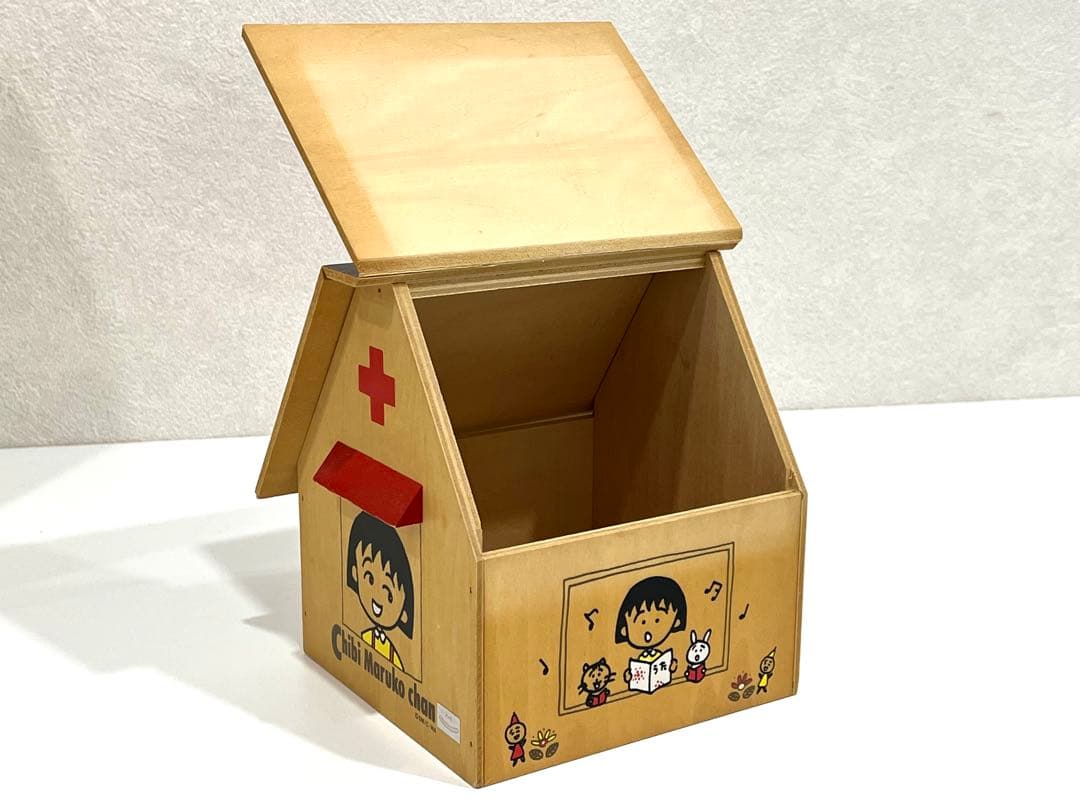f057 超希少 昭和 レトロ ちびまる子ちゃん 救急箱 赤十字マーク