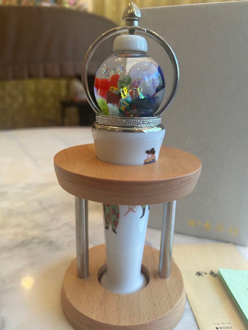 値下げしました！香蘭社　オイルタイプ有田焼　万華鏡　オランダ人柄