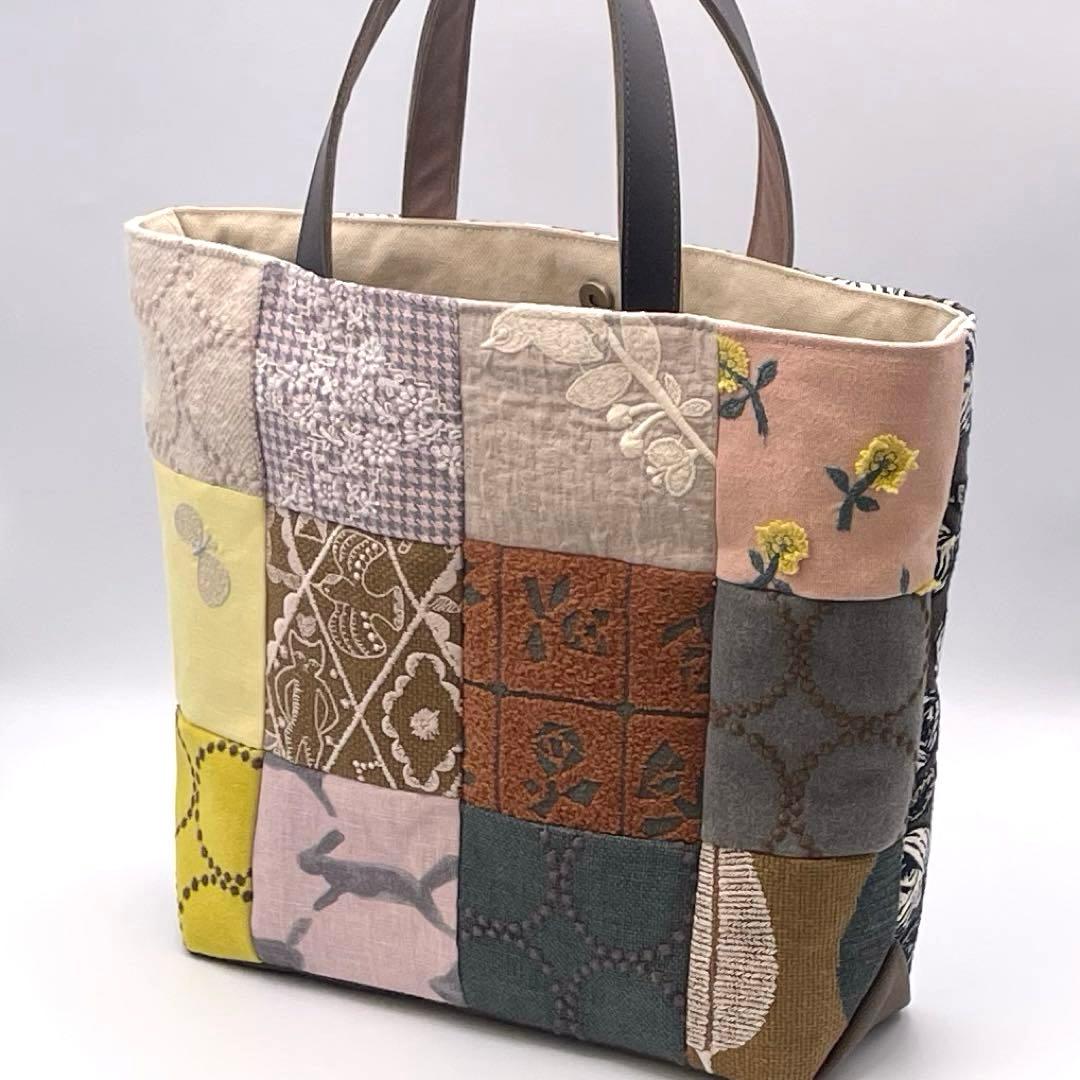 ㊾ミナペルホネン*パッチワーク トートバッグ ハンドメイド