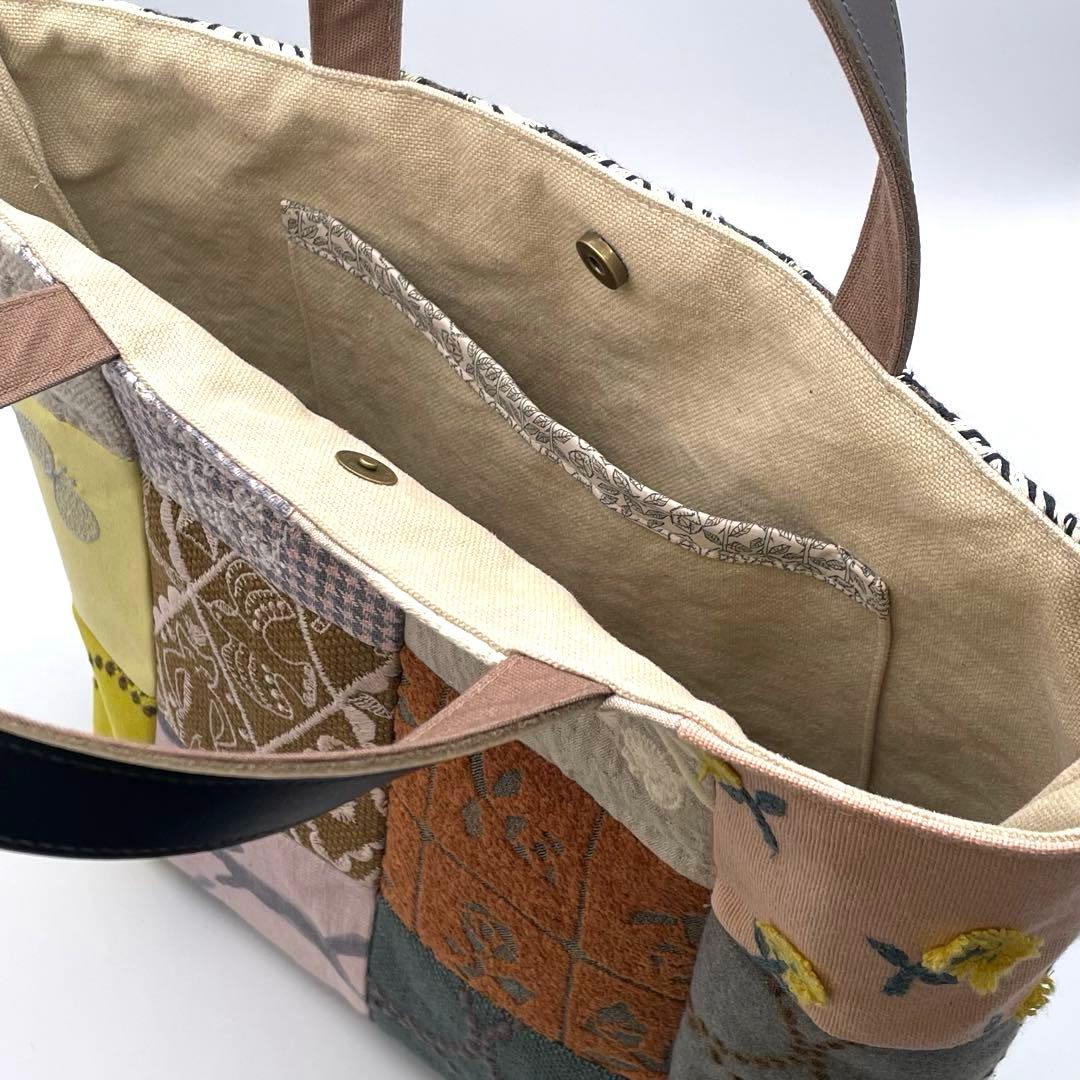 ㊾ミナペルホネン*パッチワーク トートバッグ ハンドメイド