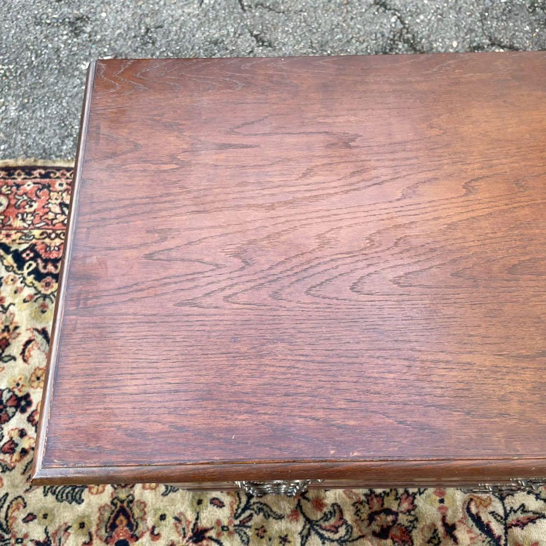 筑後民芸　ダークブラウン木製チェスト 6引き出し