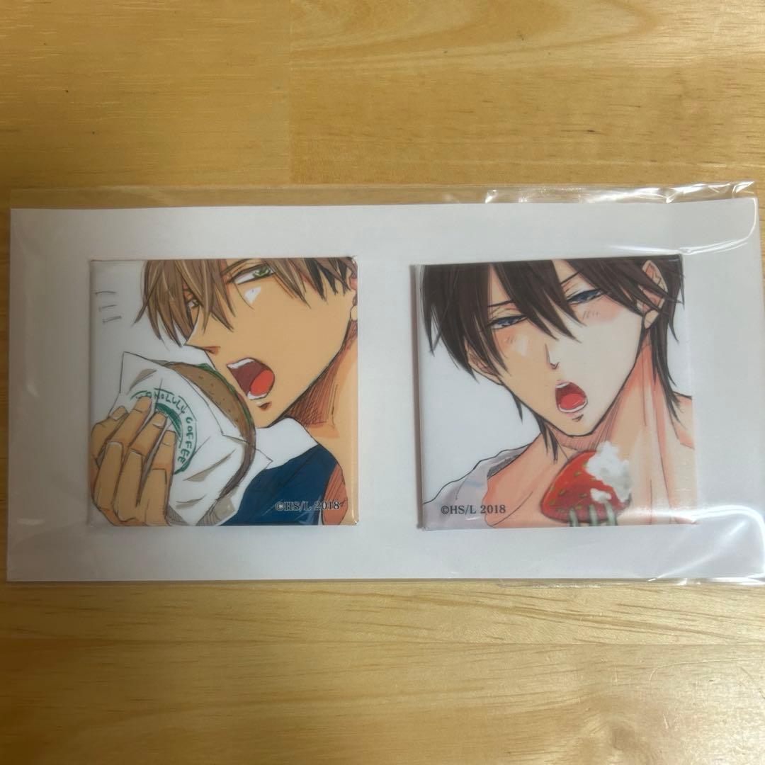 だかいち　抱かれたい男1位に脅されています。 スクエア缶バッジ　レア