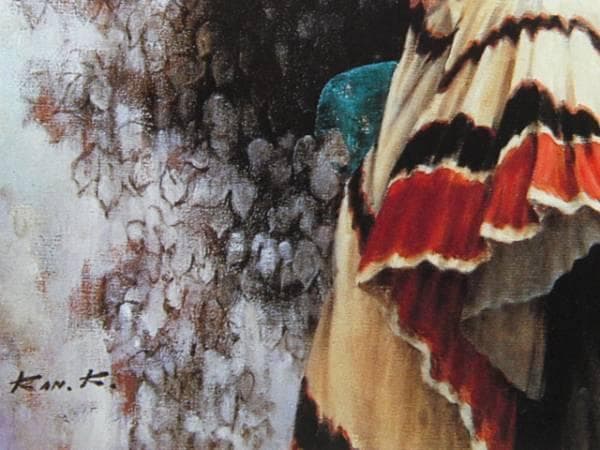 倉橋寛、「追春の残像」、希少な画集より、新品高級額・額装付