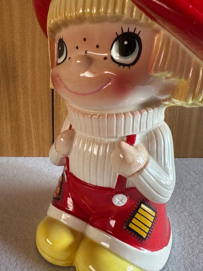 内藤ルネ　ジャッキー 昭和レトロ 陶器　貯金箱　置物