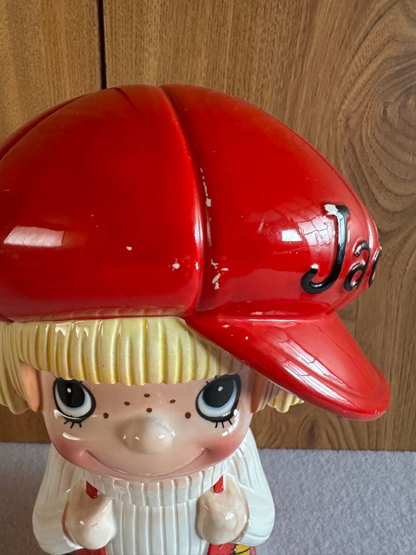 内藤ルネ　ジャッキー 昭和レトロ 陶器　貯金箱　置物