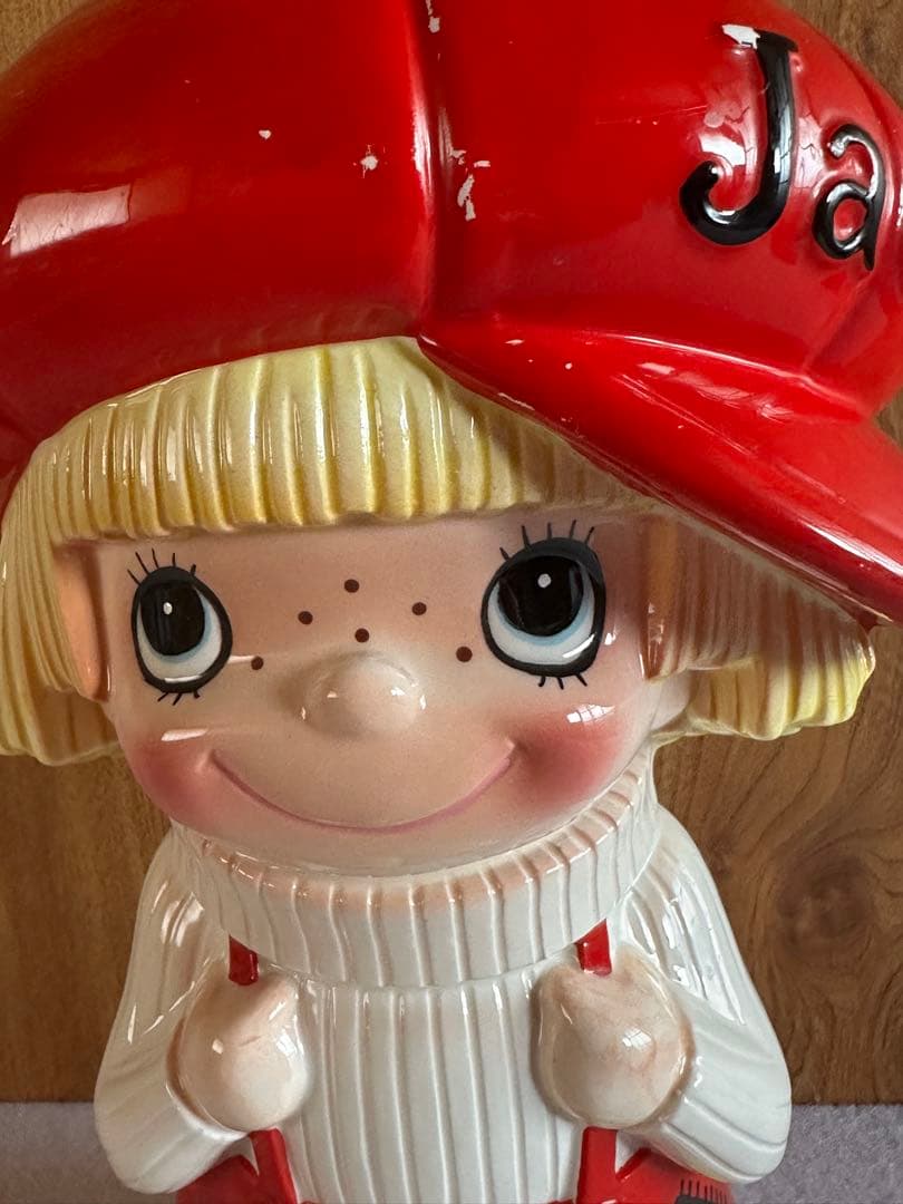 内藤ルネ　ジャッキー 昭和レトロ 陶器　貯金箱　置物