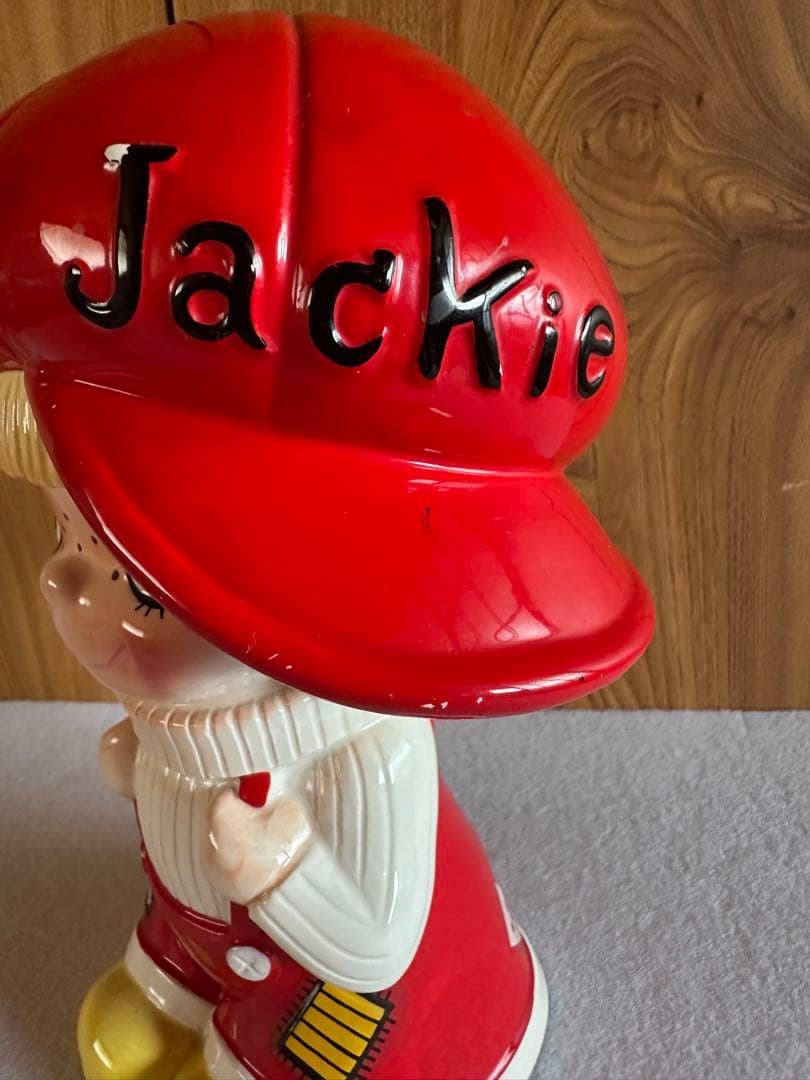 内藤ルネ　ジャッキー 昭和レトロ 陶器　貯金箱　置物