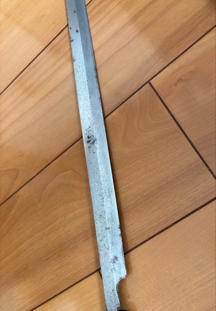 正本‼️天皇在位60年、記念、蛸引き庖丁　使用感あり、現状