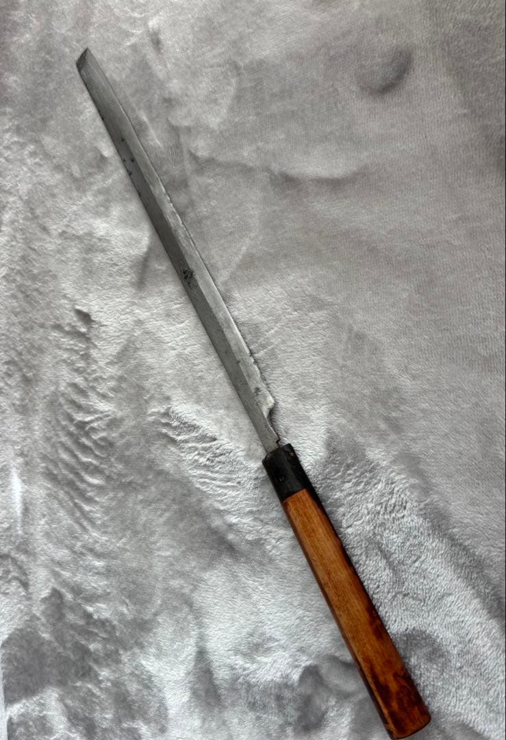 正本‼️天皇在位60年、記念、蛸引き庖丁　使用感あり、現状