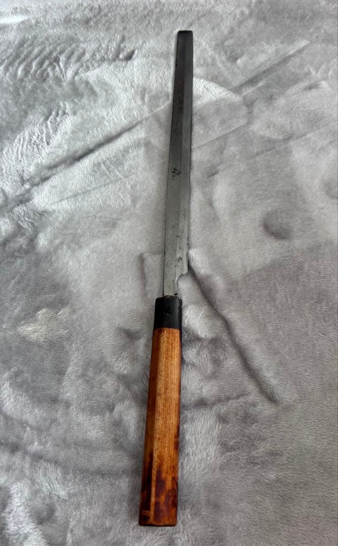 正本‼️天皇在位60年、記念、蛸引き庖丁　使用感あり、現状