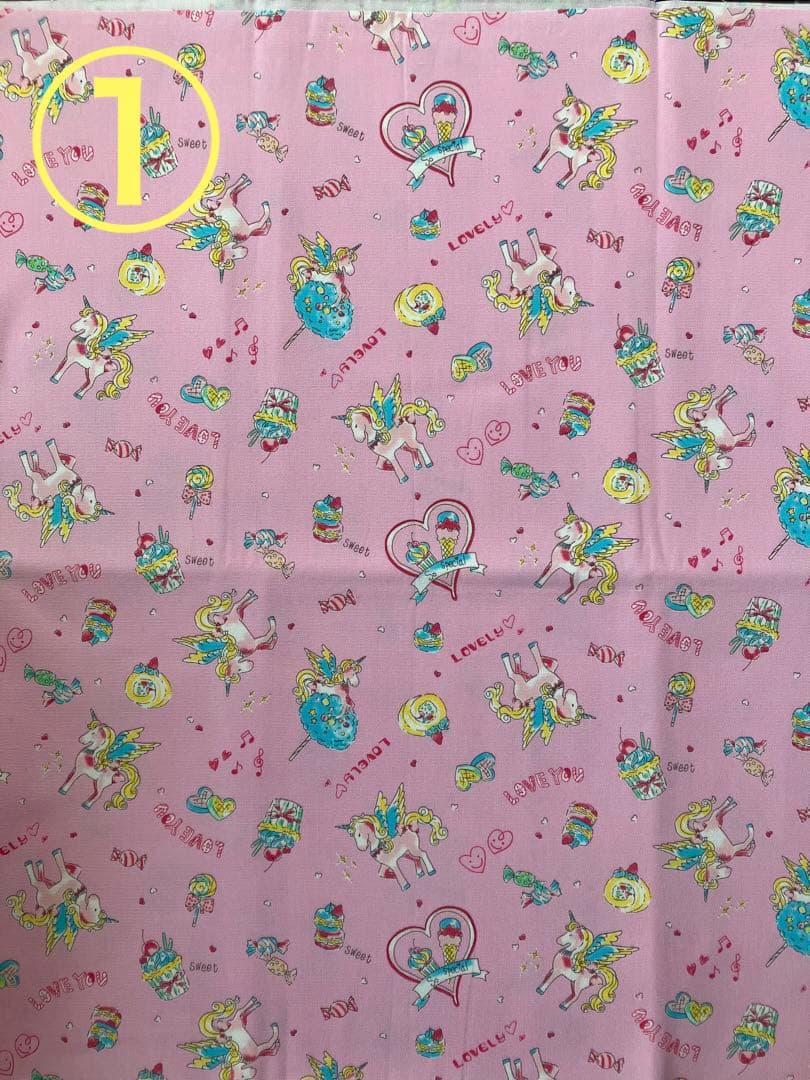 オーダーページ・絵本バック・ランチョンマット・女の子・ユニコーン・お弁当袋