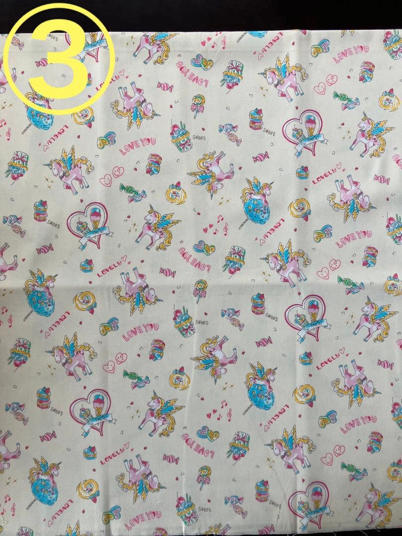 オーダーページ・絵本バック・ランチョンマット・女の子・ユニコーン・お弁当袋