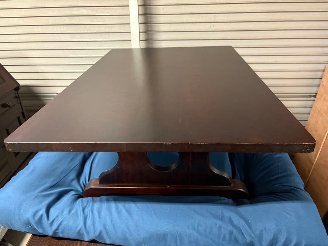 ☆GE232【中古品】北海道民芸 折り畳みテーブル 幅106cm 奥70cm