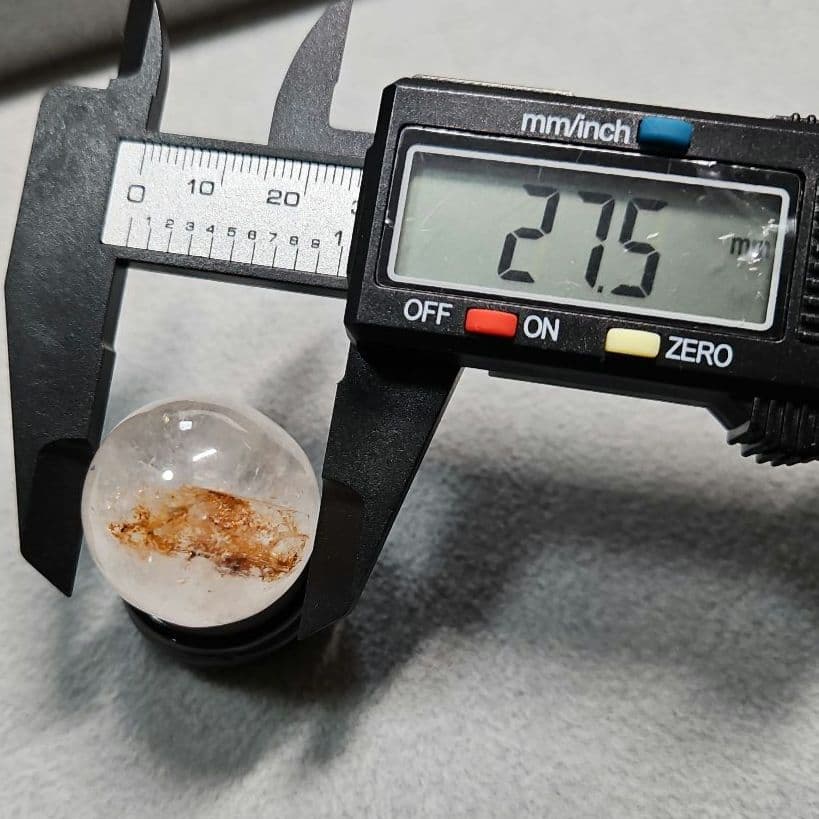 〔特価〕クォーツインクォーツ 27.5mm スフィア ライモナイト入り