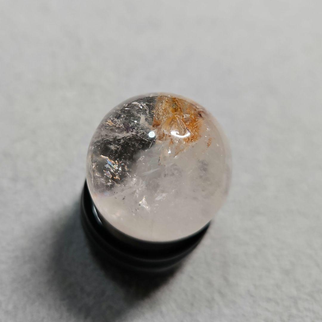 〔特価〕クォーツインクォーツ 27.5mm スフィア ライモナイト入り