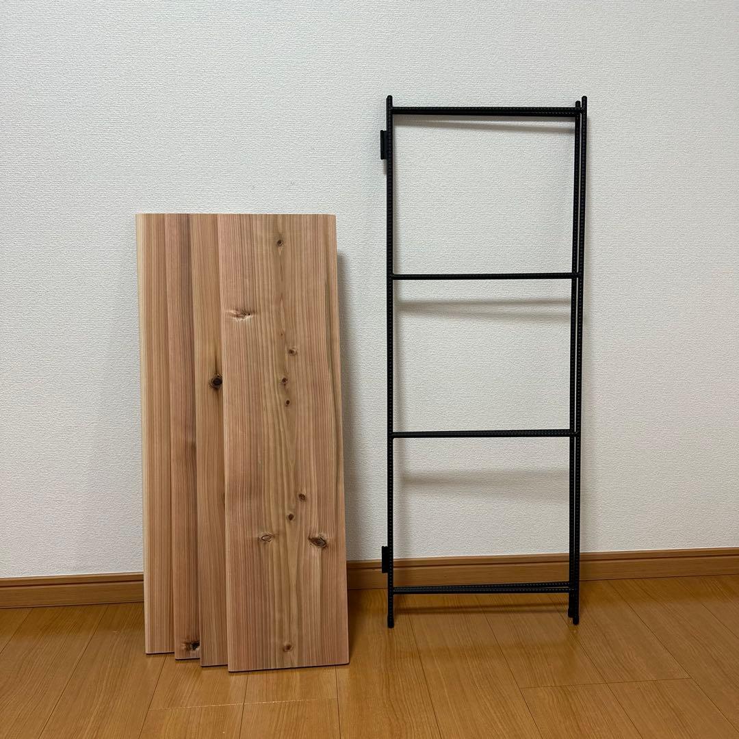 アイアンシェルフ　アイアンラック　折り畳みラック　4段　什器　飾り棚　観葉植物棚