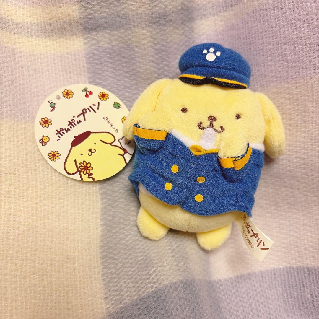 ポムポムプリン　駅長　マスコット